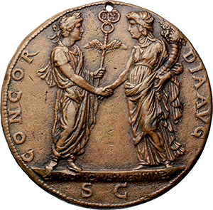 Costantino I (307-337). Medaglia commemorativa. Opus: Cristoforo di Geremia