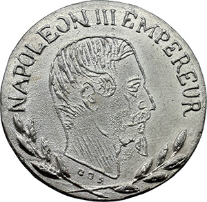 Napoleone III (1852-1870). Medaglia 1853.
