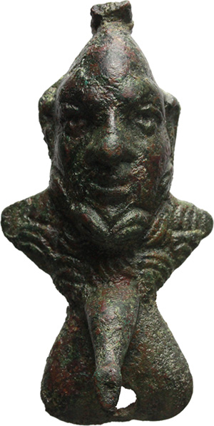 Busto di satiro itifallico. Impero romano, II-III secolo d.C.