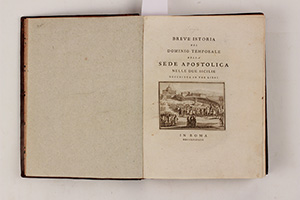 BORGIA, S. Breve istoria del dominio temporale della Sede Apostolica nelle Due Sicilie descritta in tre libri. In Roma, MDCCLXXXVIII.