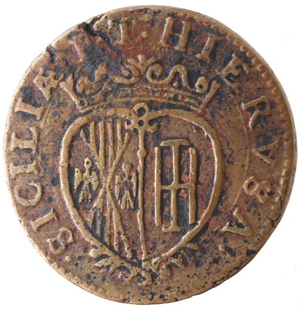 Napoli Carlo II 1665 1700 Grano 1682 Ae En