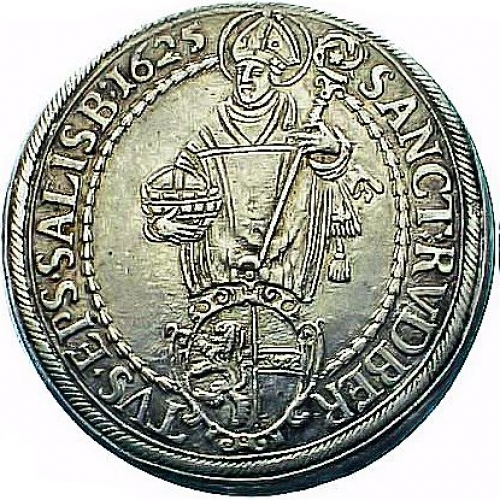 Paris von Lodron 1619-1653 Large Taler 1625.Silver EF foto 1