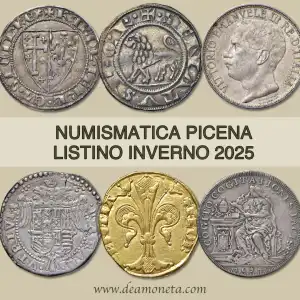 Banner Numismatica Picena - Listino a prezzi fissi inverno 2025