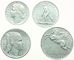 obverse:   Serie 4 valori, completa 1946: lire 10, 5, 2, 1.