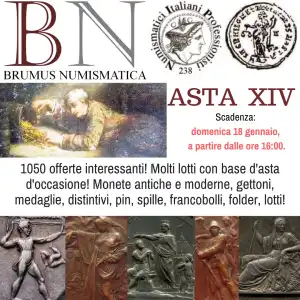 Banner BRUMUS Numismatica - Asta Elettronica XIV