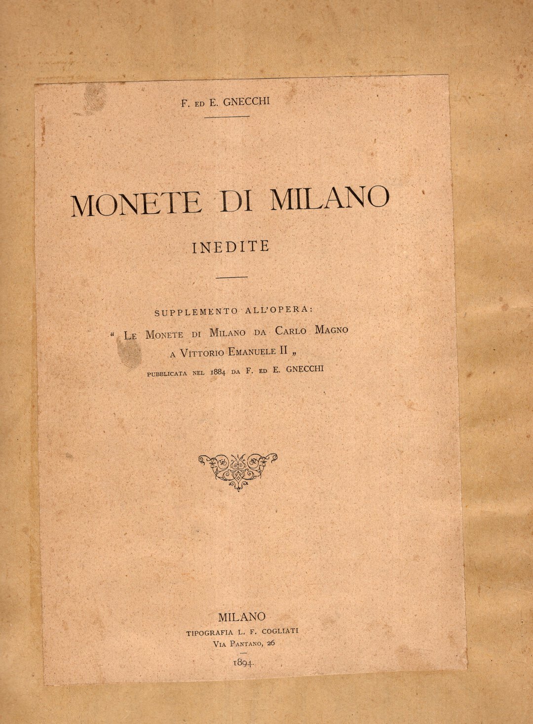 Rovescio moneta