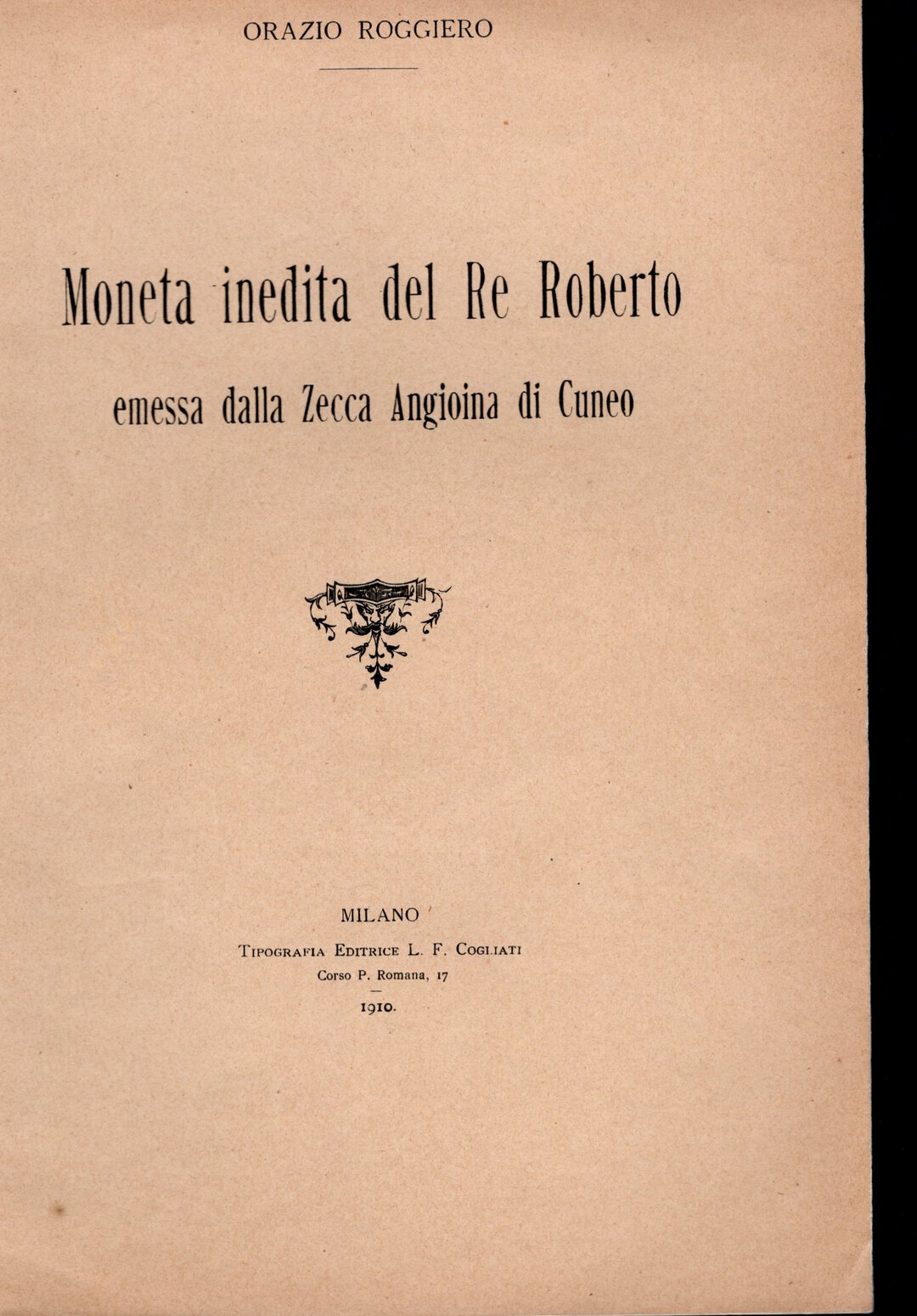 Dritto moneta