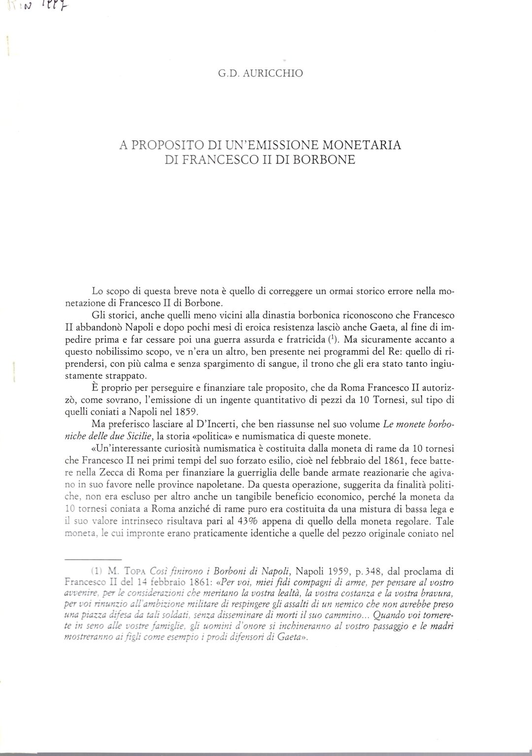 Dritto moneta