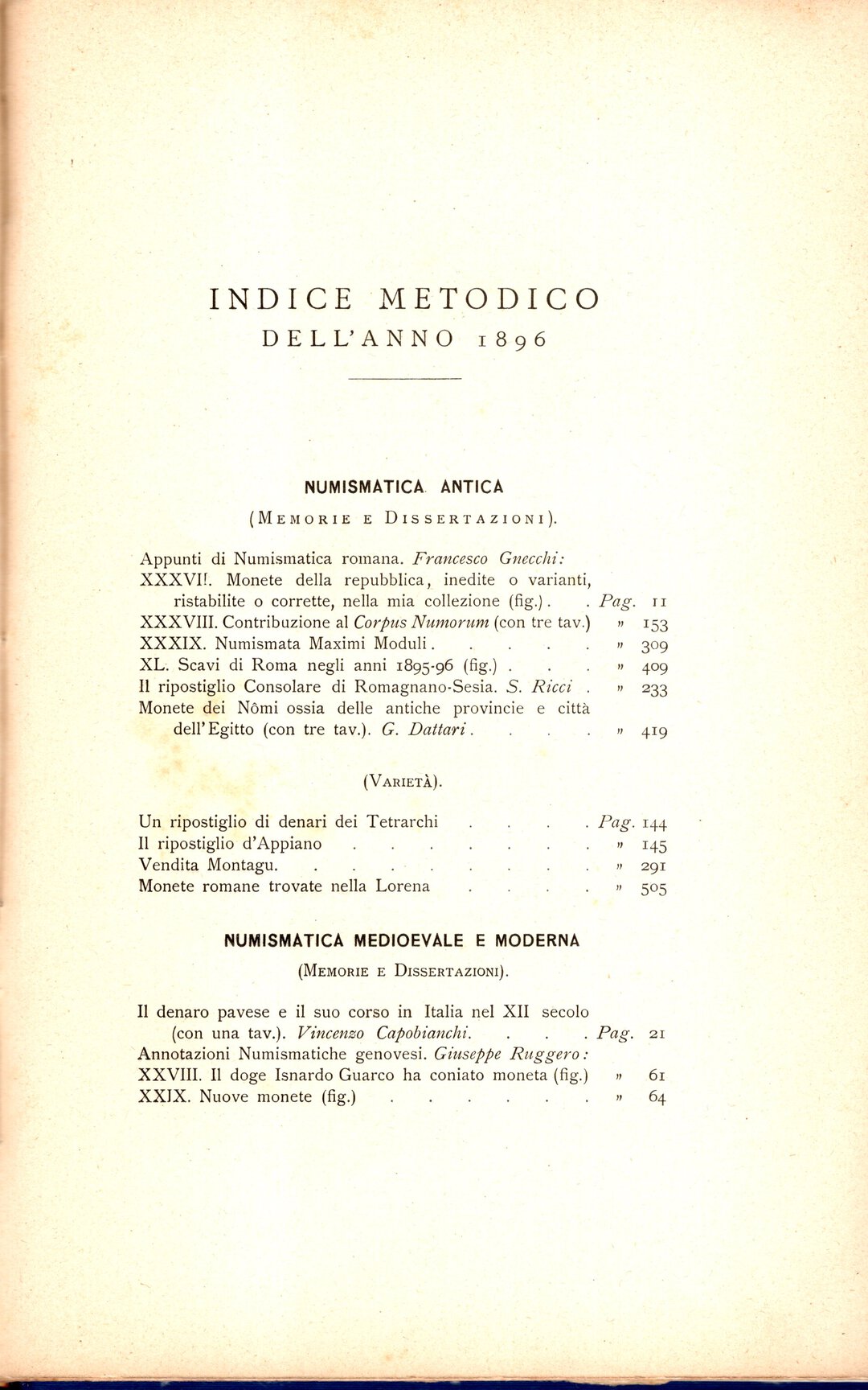 Rovescio moneta