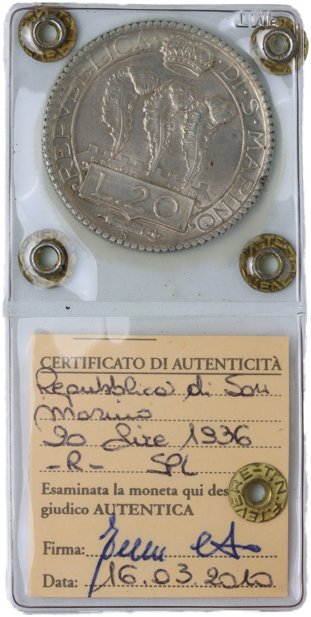 Rovescio moneta