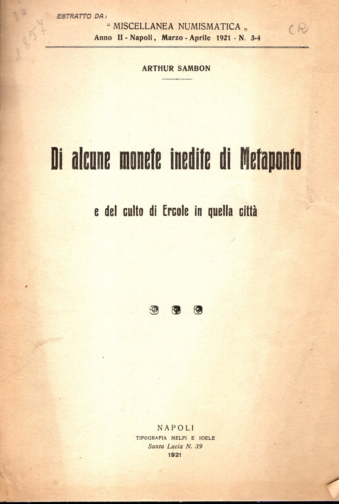 Dritto moneta