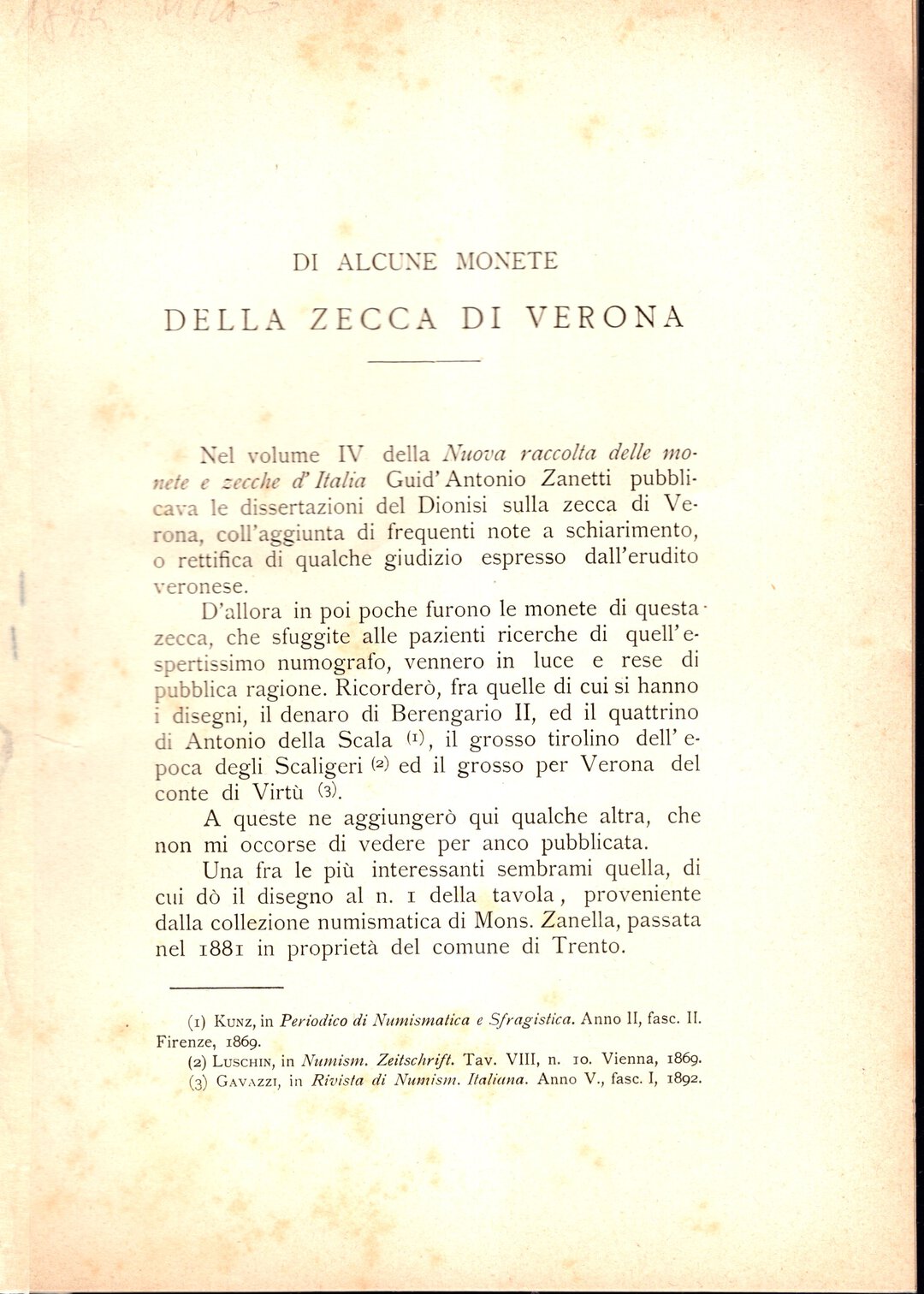Dritto moneta