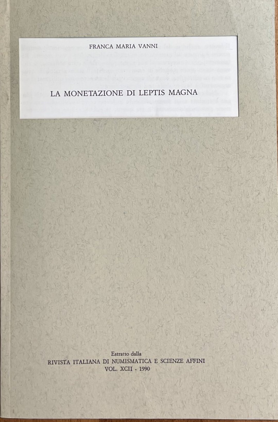 Dritto moneta