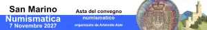 Banner Asta del convegno San Marino Numismatica 2026