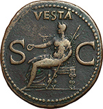 reverse:  Caligola (37-41). Asse, 40-41.