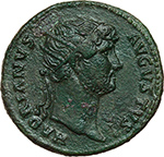 obverse:  Adriano (117-138). Dupondio, 125-128 d.C.