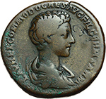 obverse:  Commodo Cesare (175-177). Sesterzio, 175-176.