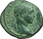 obverse:  Alessandro Severo (222-235). Dupondio, 223 d.C.