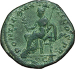 reverse:  Alessandro Severo (222-235). Dupondio, 223 d.C.
