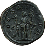 reverse:  Filippo I (244-249). Sesterzio, 244-249.