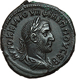 obverse:  Filippo I (244-249). Tetradracma. Antiochia, 244 d.C.