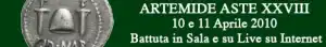 Banner Artemide Aste - Asta XXVIII