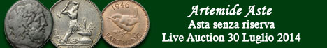 Banner Artemide  - Asta numismatica senza riserva