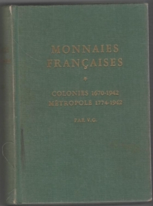 obverse: GUILLOTEAU Victor, Monnaies francaise Colonies 1670-1942  e metropole 1774-1942