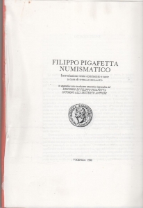 obverse: BULLATO Otello, Filippo Pigafetta numismatico.