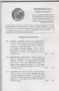 obverse: DE FALCO Giuseppe, Lotto di 10 Listini anni 80/90.
