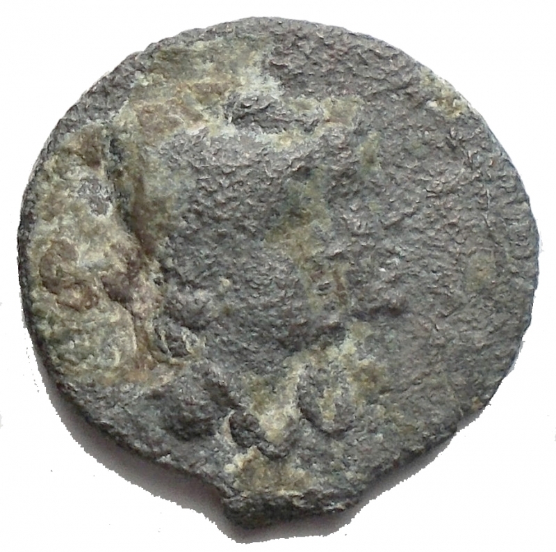 obverse: Mondo Greco -Apulia, Luceria.Semuncia, ca. 211-200 a.C.D/ Teste dei Dioscuri affiancate.R/ I cavalli dei Dioscuri a destra.HN (Italy) 684.AE.g 2,17.mm 15,32. qBB.RR.