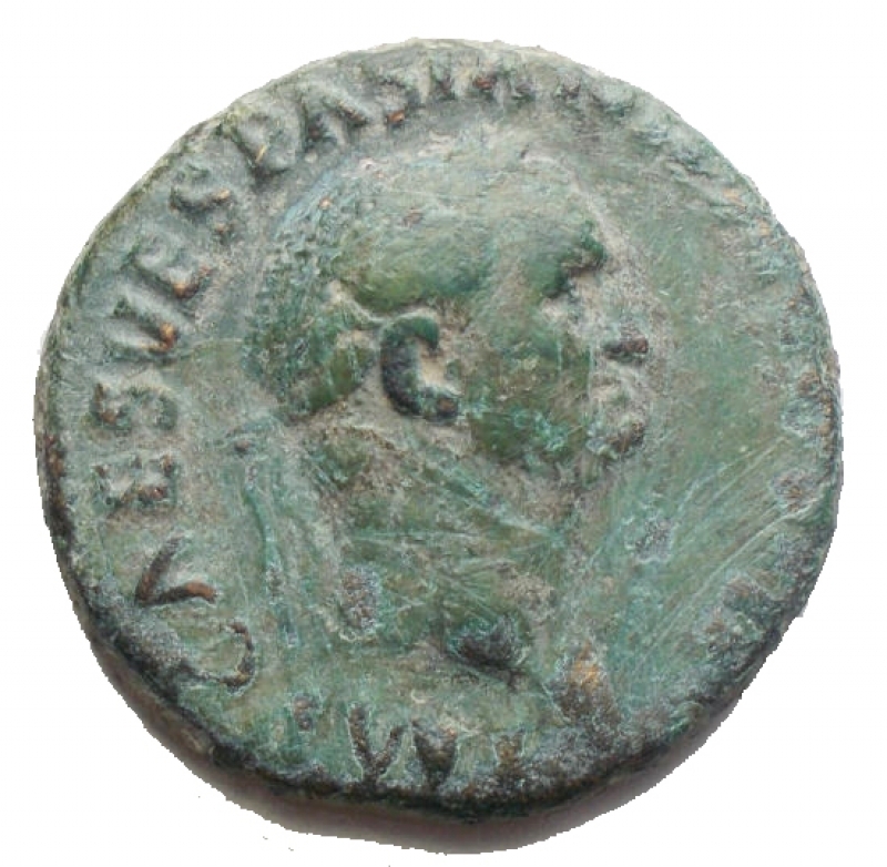 obverse: Impero Romano - Vespasiano 69-79 dC. Asse Ae r/ Pax. gr 11,03. mm 25. BB