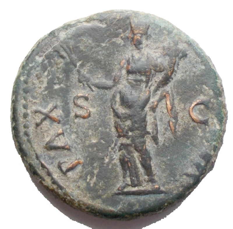 reverse: Impero Romano - Vespasiano 69-79 dC. Asse Ae r/ Pax. gr 11,03. mm 25. BB
