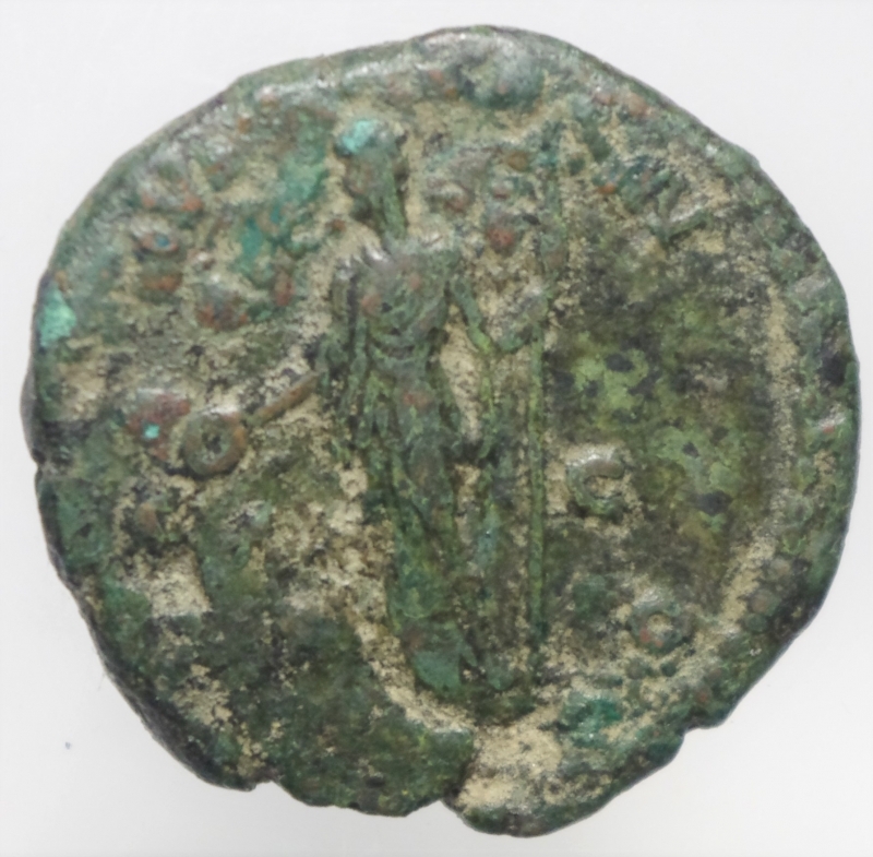 reverse: Impero Romano.Crispina.Asse.D\ Busto verso destra R\IVNO LVCINA Giunone con torcia e patera.Peso gr.Diametro mm.BB.