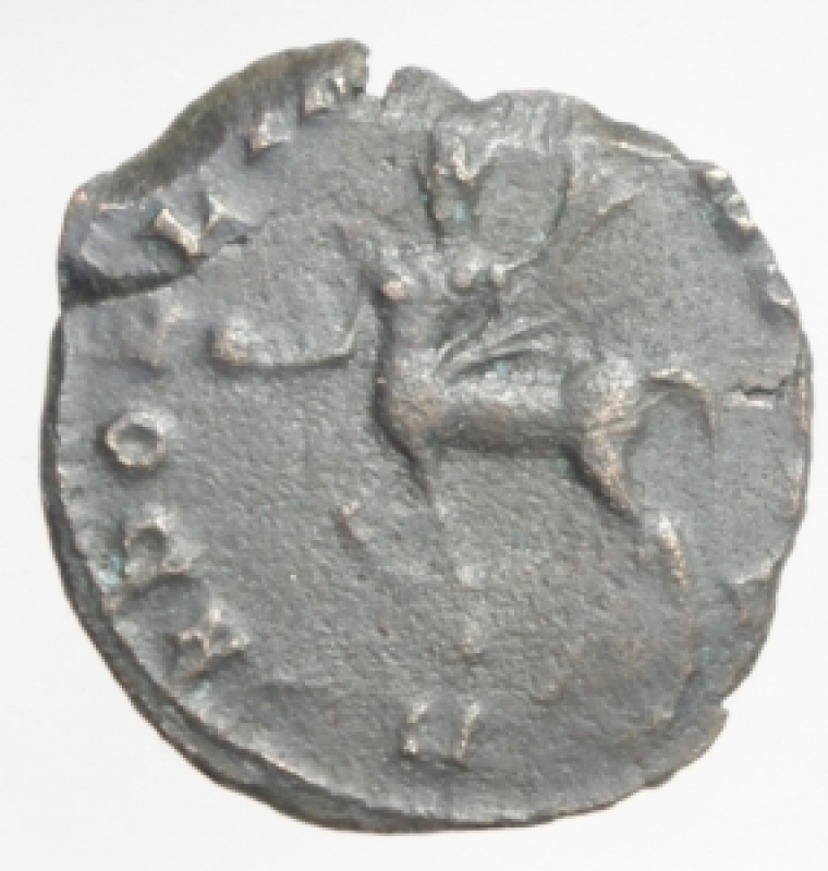reverse: Impero Romano. Gallieno (253-268). Antoniniano, Roma. D/ Busto radiato a destra. R/ APOLLINI CONS AVG. Centauro al passo a sinistra tiene globo e trofeo. RIC 164. gr. 2.48 AE. BB+.