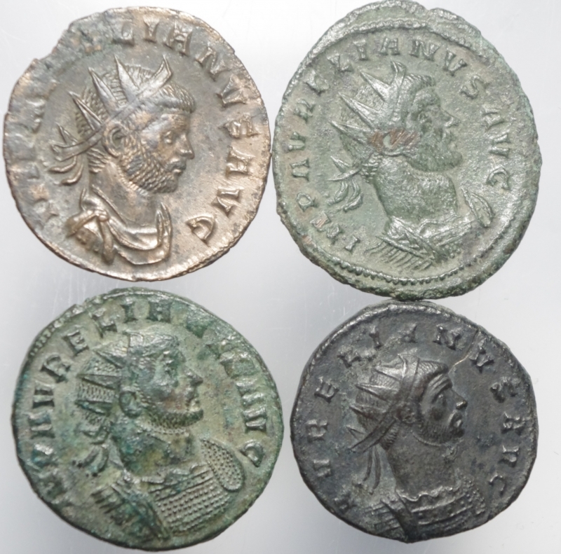 obverse: Impero Romano.Aureliano.Lotto di 4 antoniniani, mediamente BB