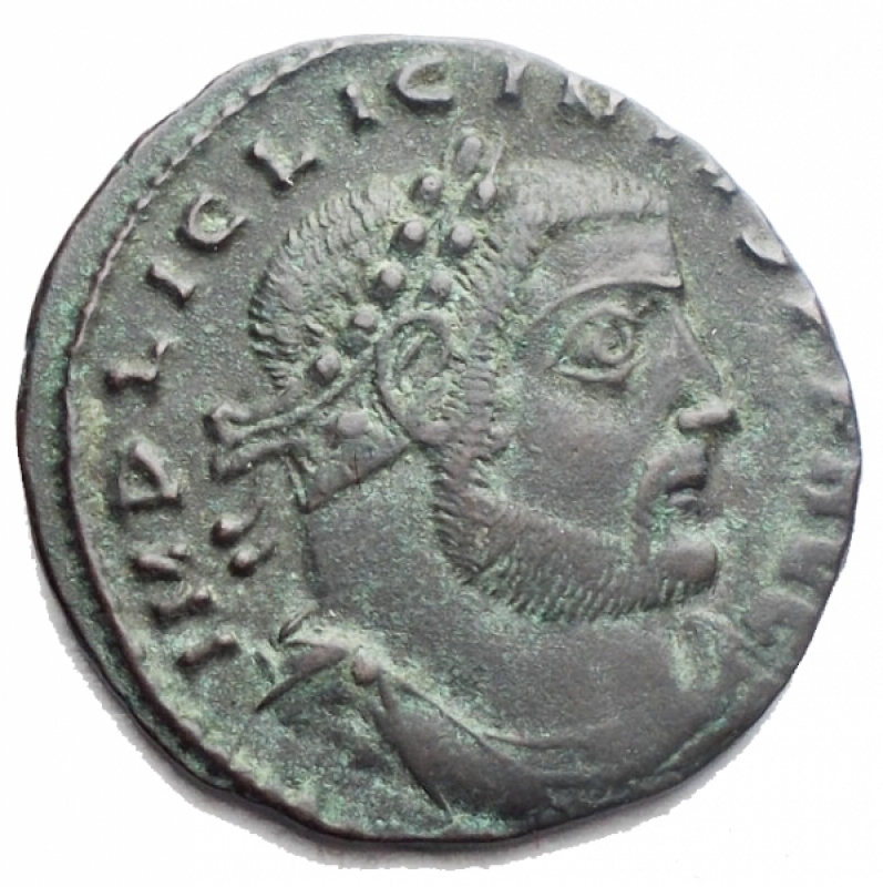 obverse: Impero Romano - Licinio I 308-324. Tessalonica. Follis Ae. gr 4,16. mm 22,45 x 22,52. BB-SPL