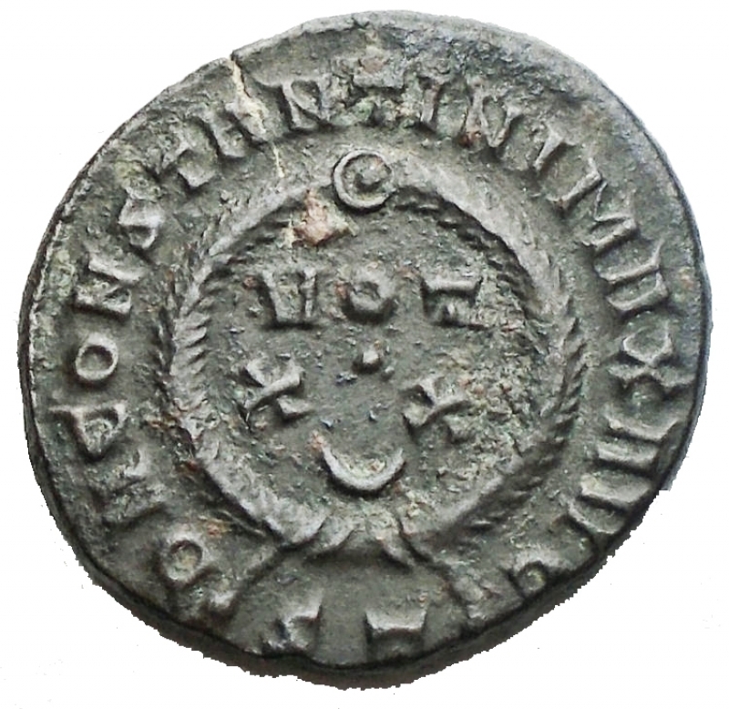 reverse: Impero Romano - Costantino I. 307-337. Ae da catalogare. gr 3,05.