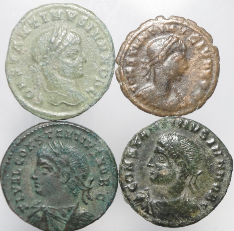 obverse: Impero Romano.Costantino II.Lotto di 4 follis, mediamente BB