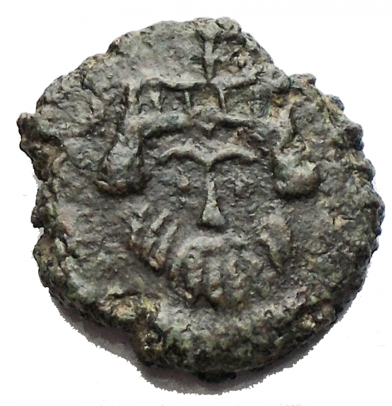 obverse: Impero Bizantino - Heraclius 610-641. AE Decanummo. Roma d/ Busto frontale r/ X in corona. 1,78g. mm 12,85. Sear 893, Sommer 11.120. Buon BB+. Patina verde. Raro