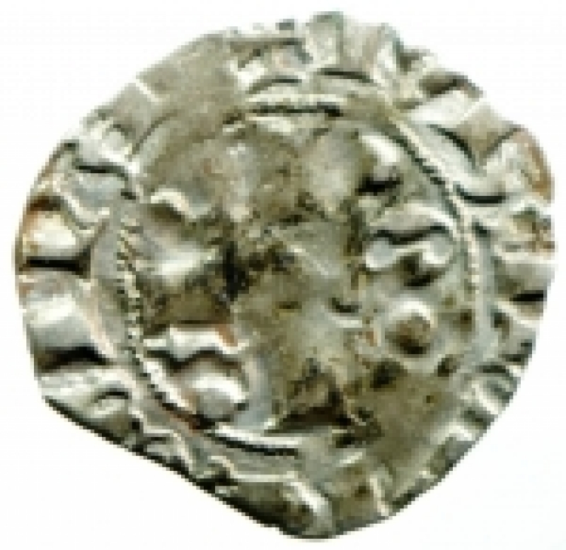 obverse: Zecche Italiane. L Aquila. Ludovico I d Angi Pretendente. 1382-1384. Bolognino. AG. CNI 13 var. D.A. 6 var. MIR 49. Peso gr. 1.00. qBB. NC.