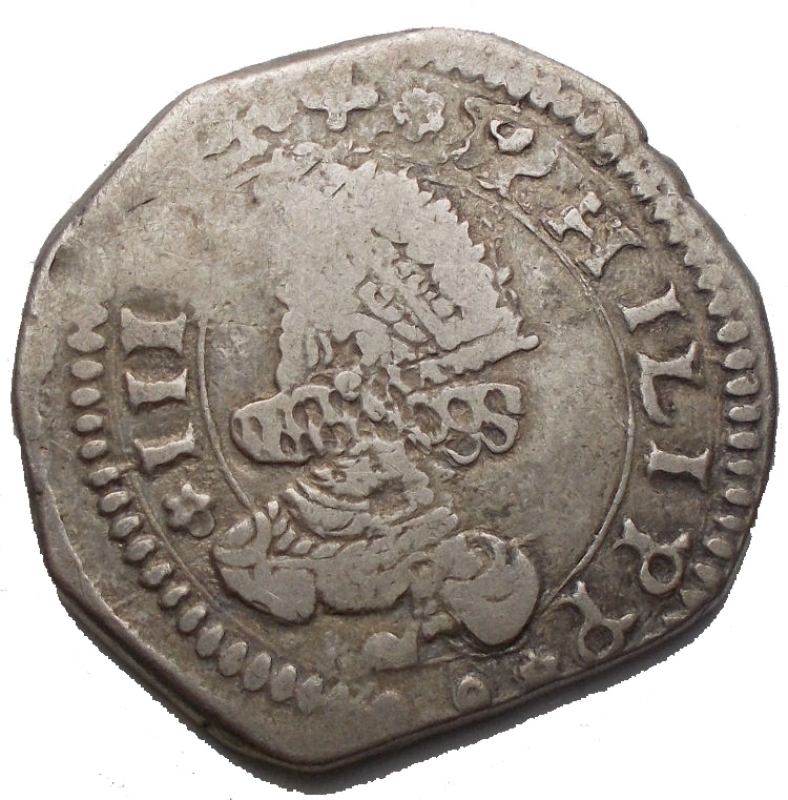 obverse: Zecche Italiane -Messina.Filippo IV (1621-1665).3 tar 1644.AG.g 7,73.qBB