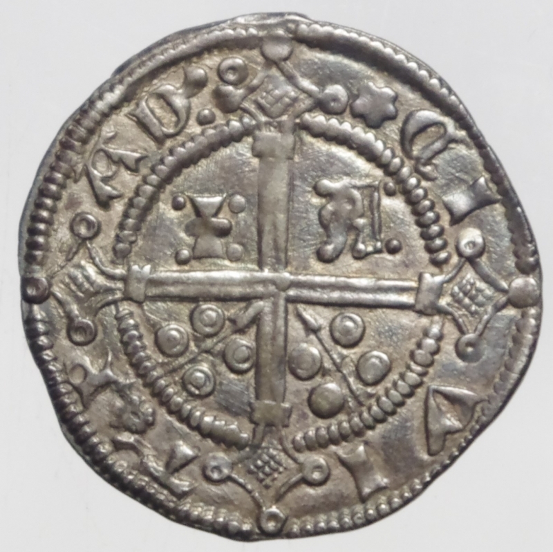 obverse: Zecche Italiane.Padova. Iacopo II da Carrara (1345-1350). Carrarino da 2 soldi. CNI 1. AG. g. 1.27 mm. 20.SPL+ Patina Eccezionale