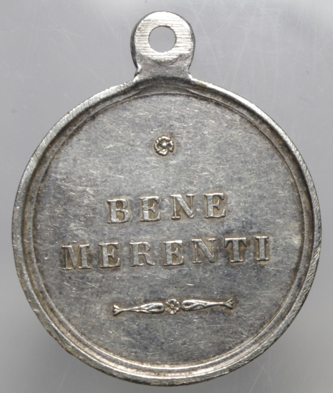 reverse: Medaglie Papali.Leo XIII.BENEMERENTI.Peso 12,80 gr.Con montatura.BB