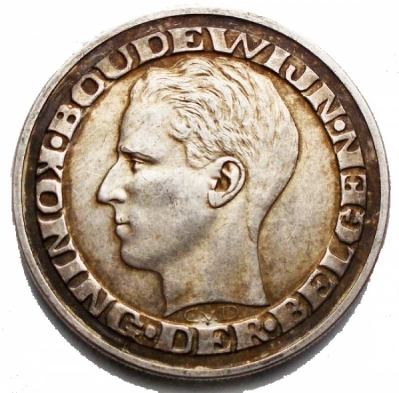 obverse: Monete del Mondo - Belgio. 50 Franchi 1958 Ag