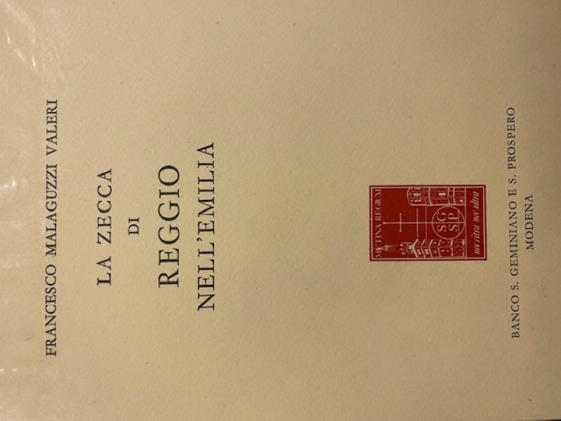 obverse: Libri. F.Malaguzzi Valeri. La Zecca di Reggio Emilia.B.S.G.S.P. 1979 Modena.Intatto