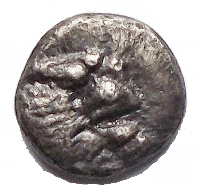reverse: Mondo Greco - Greek CARIA, Mylasa(?). Ca 420-390 BC. AR Tetartemorion (5,78 mm, 0.26 g). Forepart of lion right / Bird standing right; pellet to upper left and lower right; all within incuse square. SNG Keckman 9223; SNG Kayhan 9446; SNG von Aulock 1818; SNG Copenhagen ; Klein 432 (Miletos). VF, toned. Good metal. Rare