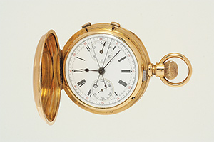 obverse image: AGASSIZ, split-seconds chronograph, around 1890.