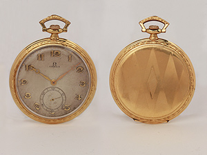 obverse image: OMEGA, around 1930. Pocket watch