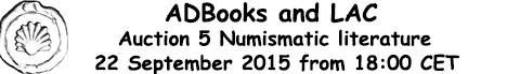 Banner LAC-ADBooks Auction 5 - Numismatic Literature